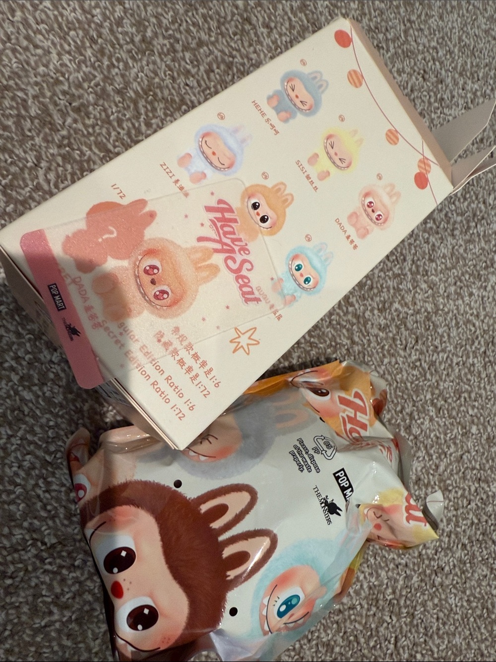 HeySeal Blind Box Plush Packaging - Pastel Pink, Cream & Blue